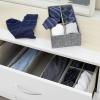 Household Essentials 3 Piece Drawer Organizers Starter Set, Black(Graphite)