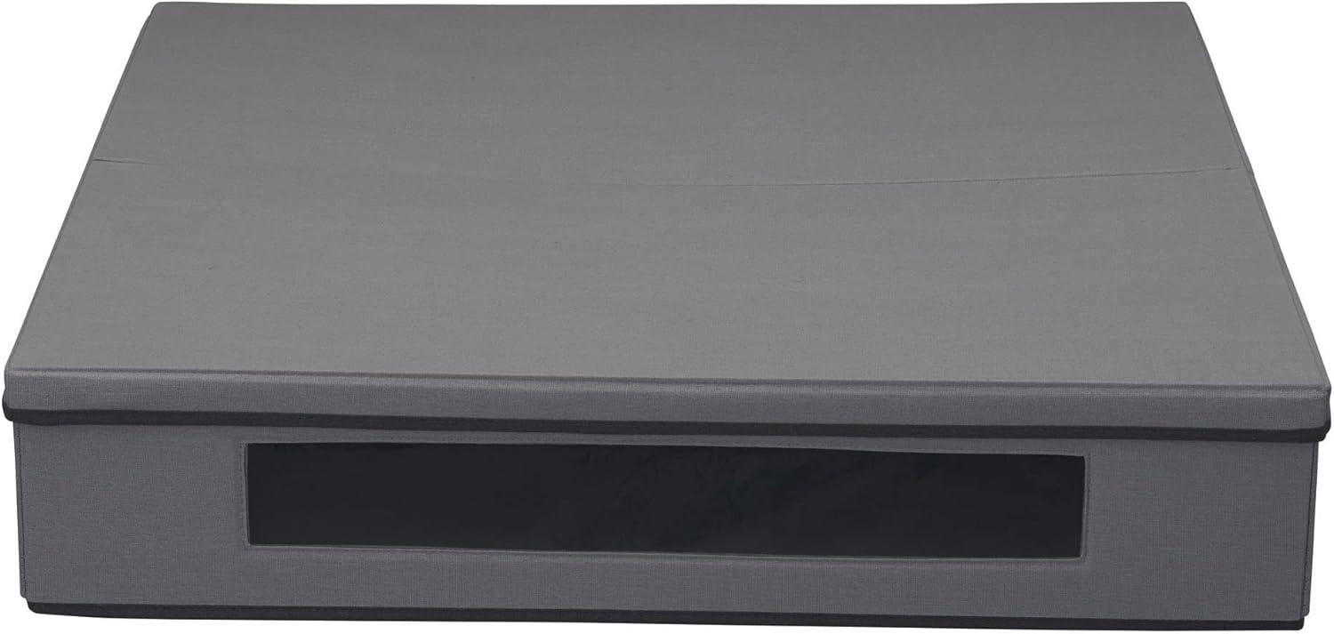 image:imageHousehold Essentials Wreath Storage Box with Lid 30 Inch NaturalGray