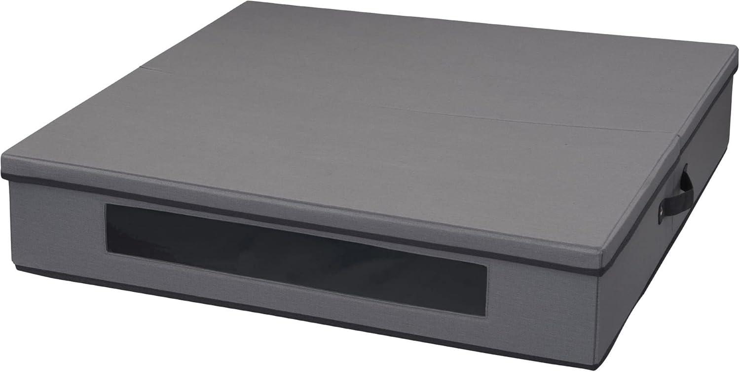 image:imageHousehold Essentials Wreath Storage Box with Lid 30 Inch NaturalGray