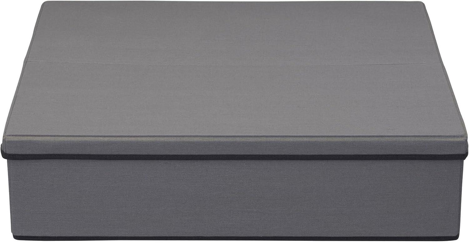image:imageHousehold Essentials Wreath Storage Box with Lid 30 Inch NaturalGray