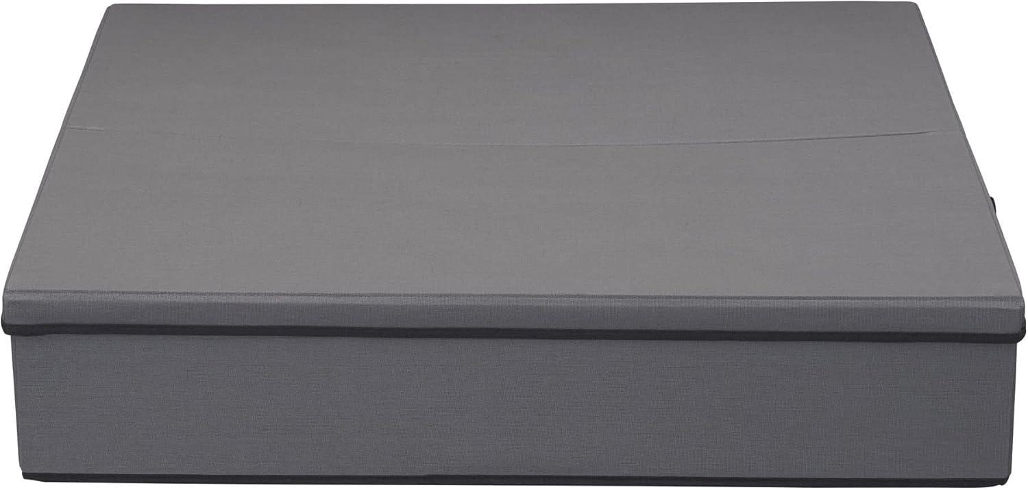 image:imageHousehold Essentials Wreath Storage Box with Lid 30 Inch NaturalGray