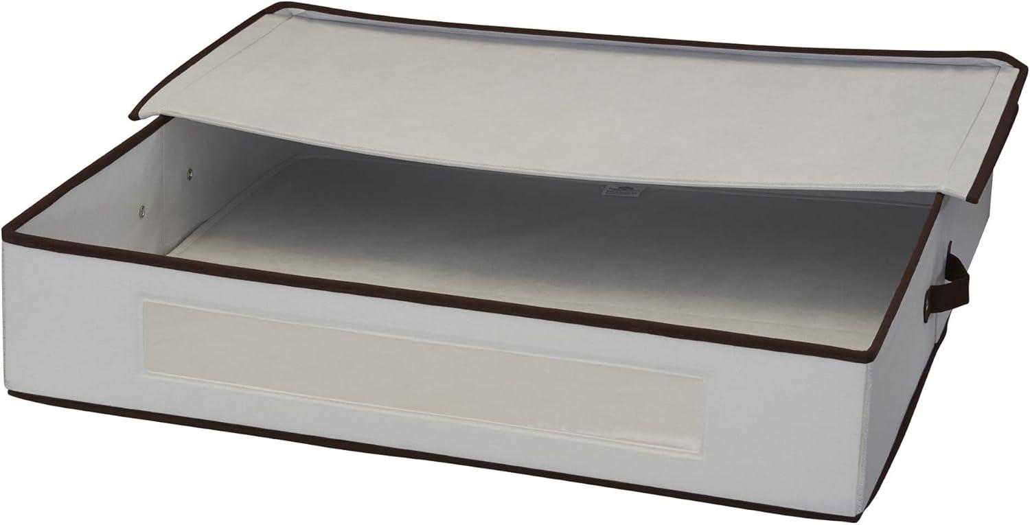 image:imageHousehold Essentials Wreath Storage Box with Lid 30 Inch NaturalNatural
