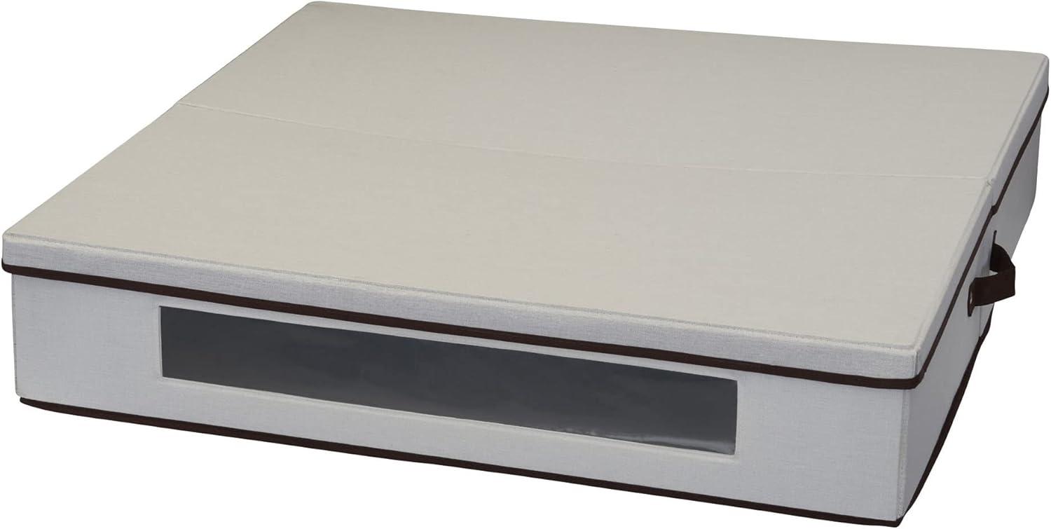 image:imageHousehold Essentials Wreath Storage Box with Lid 30 Inch NaturalNatural
