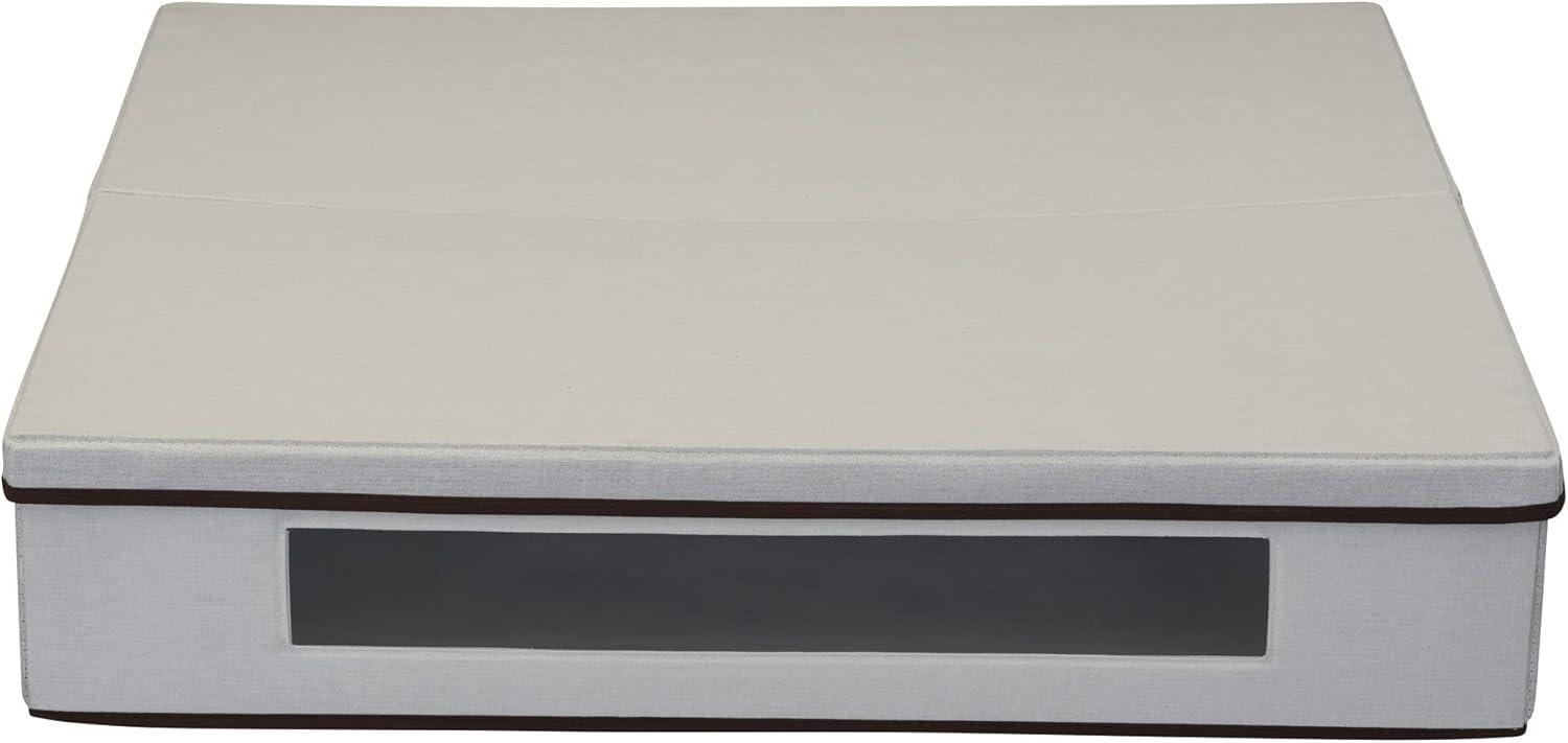 image:imageHousehold Essentials Wreath Storage Box with Lid 30 Inch NaturalNatural