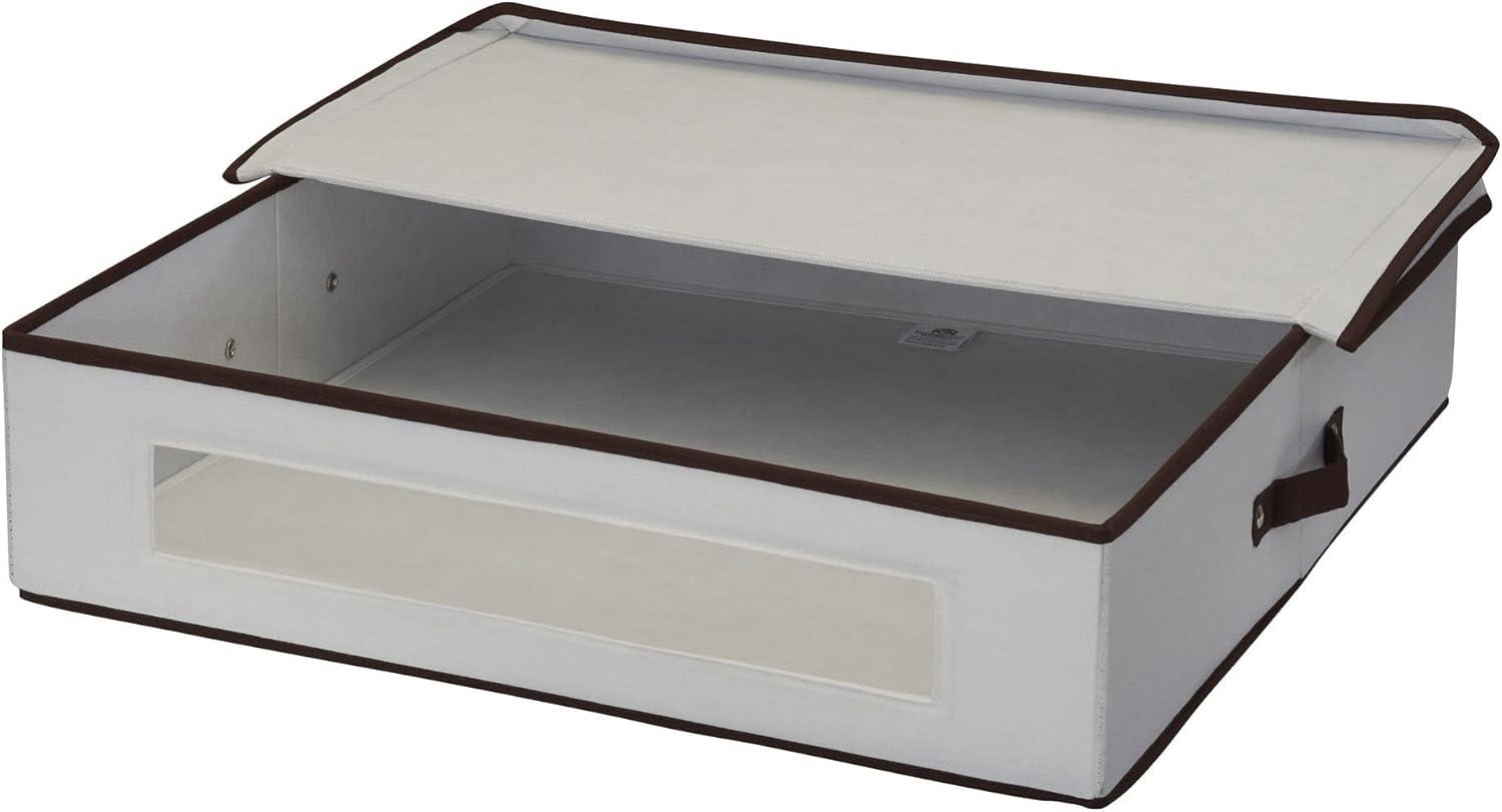 image:imageHousehold Essentials Wreath Storage Box with Lid 30 Inch NaturalNatural