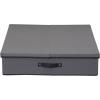 Household Essentials Wreath Storage Box with Lid, 30 Inch, Natural(Gray)