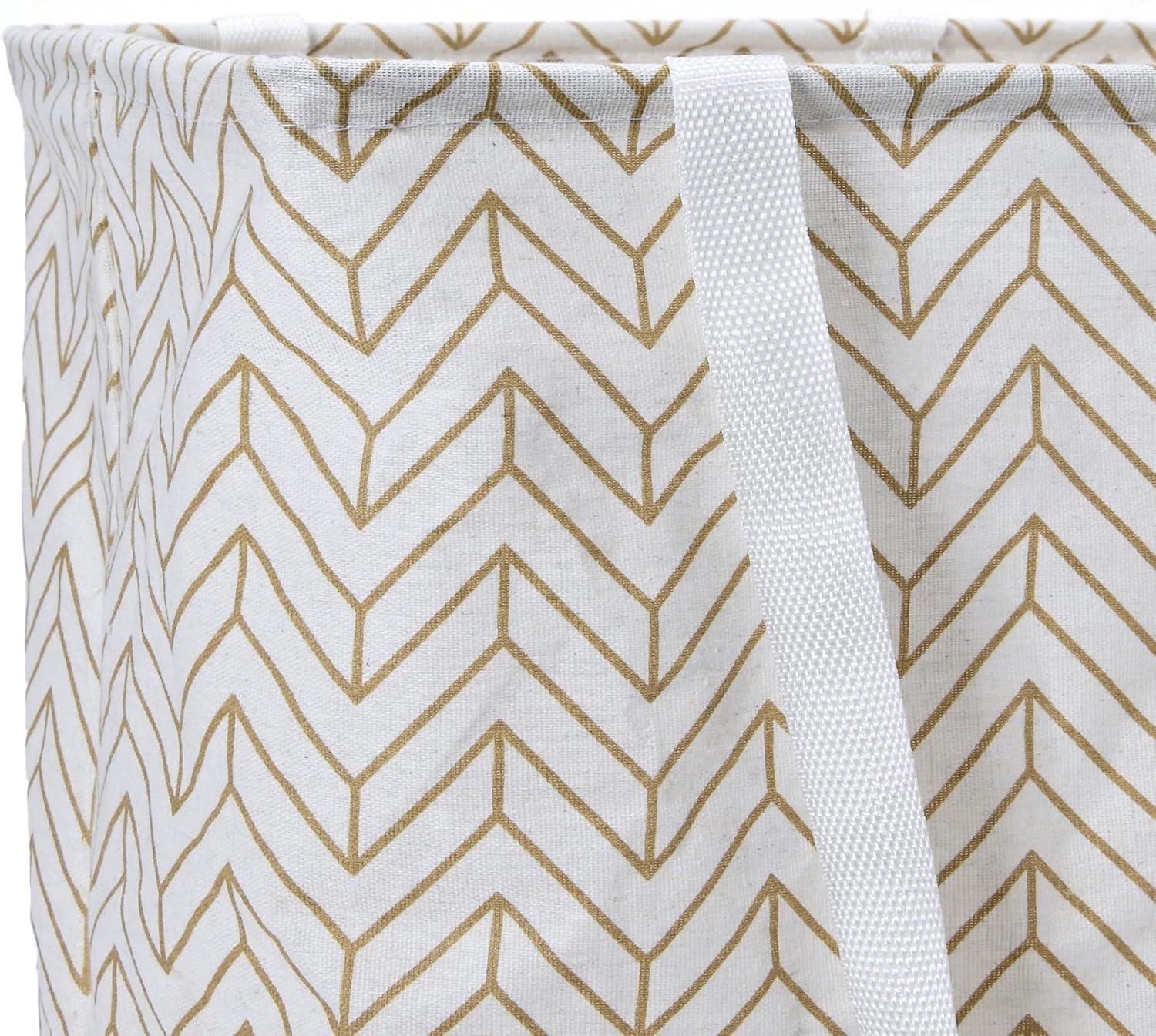 image:imageHousehold Essentials Krush Rectangular Laundry Bag with Handles Tan Chevron LargeTan Chevron