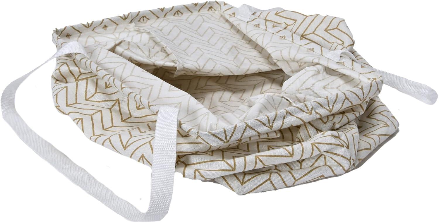 image:imageHousehold Essentials Krush Rectangular Laundry Bag with Handles Tan Chevron LargeTan Chevron
