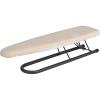 Household Essentials Basic Sleeve Mini Ironing Board | Natural Cover and White Finish | 4.5″ x 20″ Ironing Surface(Natural/Matte Black)